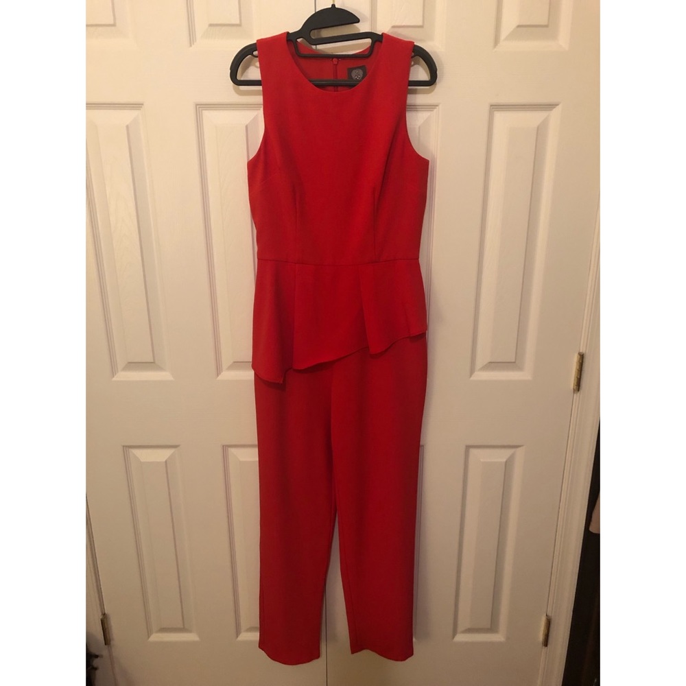 Vince Camuto Asymmetric Peplum Jumpsuit
